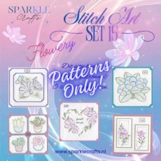 Stitch Art - Set 15 Flowery - Patterns Only!